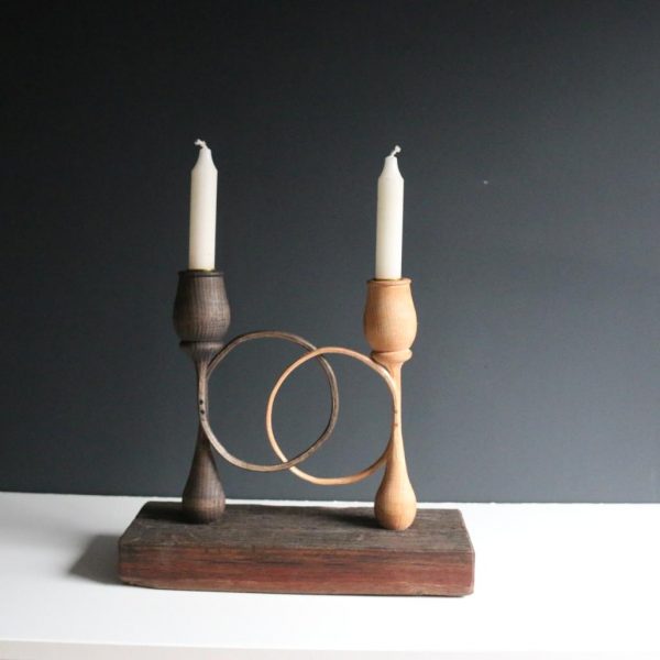 Candlestick#4 - Inter-connected B&W